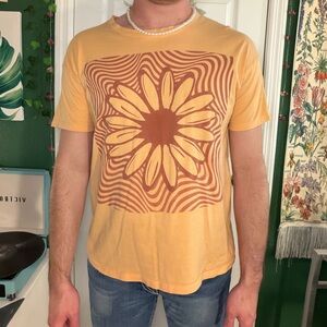 Men's Graphic T-Shirt - Sunflower Design
